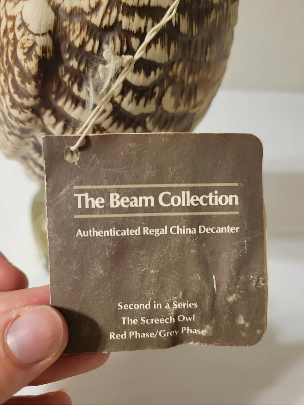 Vintage Jim Beam Owl Whiskey Decanter